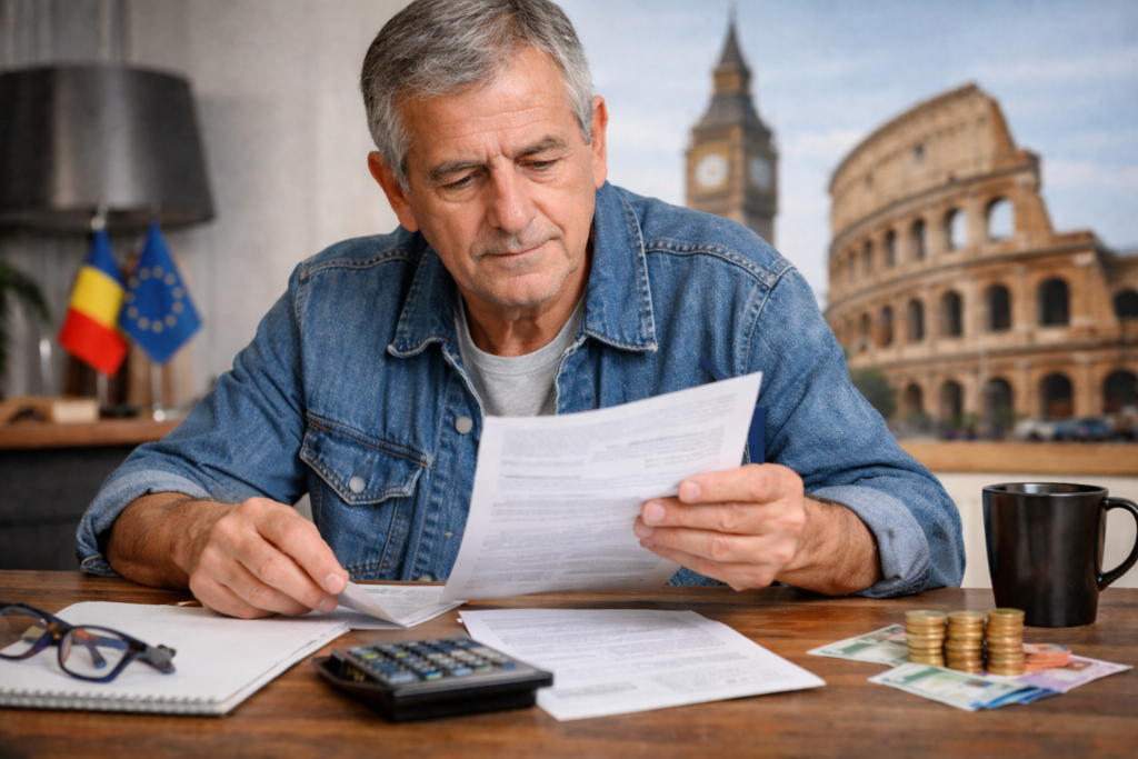 Ceteatean Roman isi verifica actele pentru pensia din afara (Sursa: Creata de Autor)