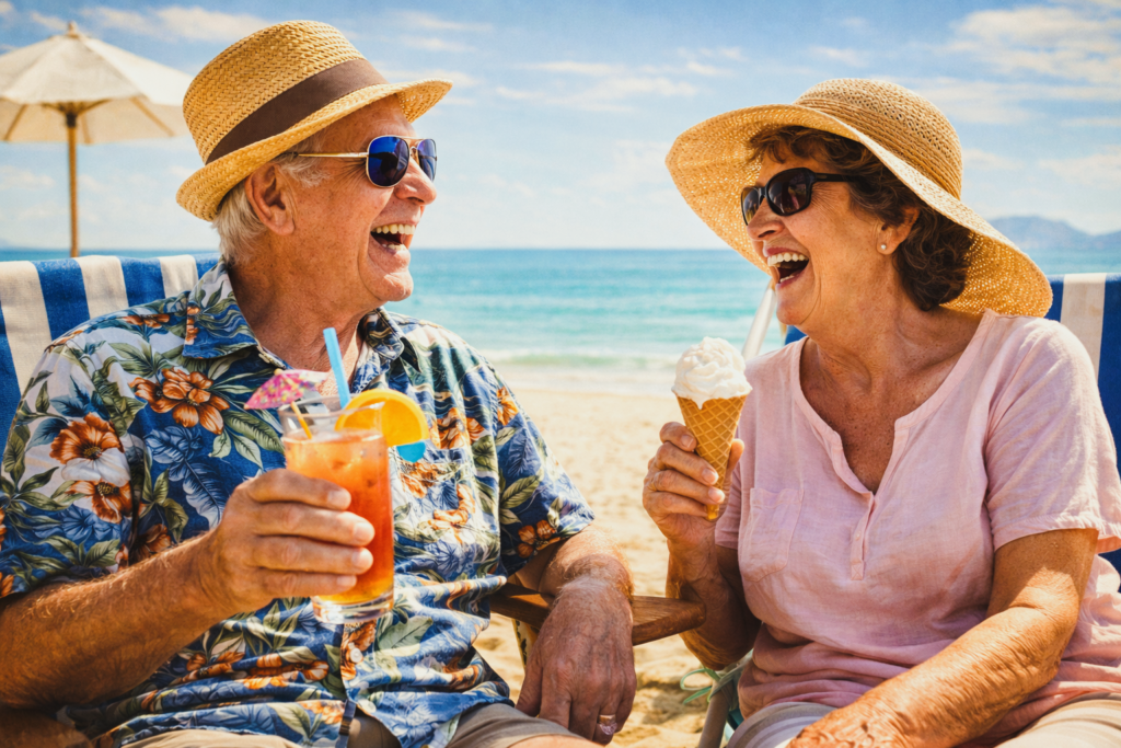 Pensionari in Vacanta (Sursa: Imagine creata de autor)