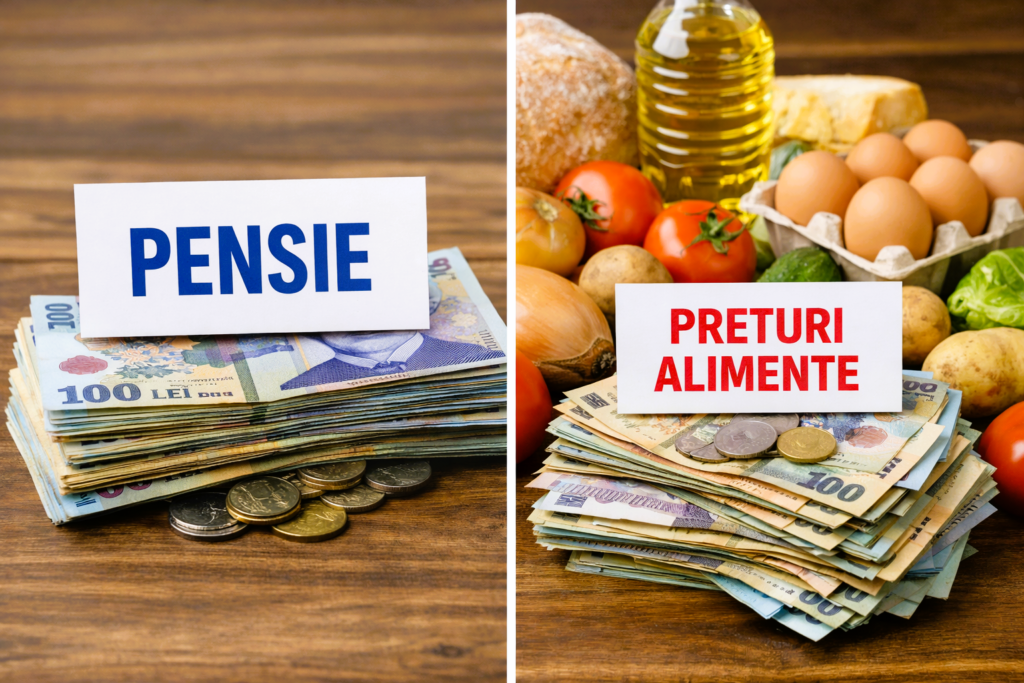 Pensia versus Inflatia (Sursa: Imagine creata de autor)