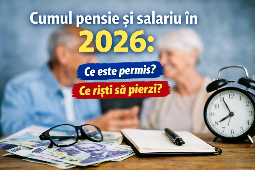 Cumnul Pensiei si Salariu in 2026 (Sursa: Imagine creata de Autor)