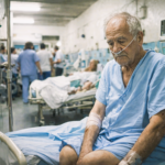 Pensionar in Spital (Sursa: Imagine creata de Autor)