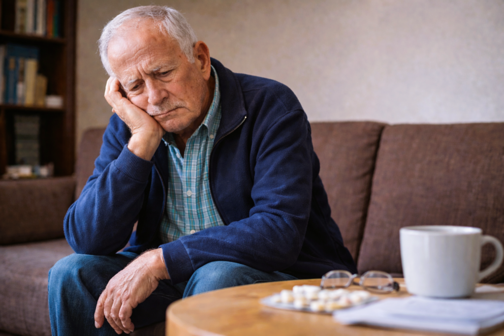 Depresie la Pensie (Sursa: Imagine creata de Autor)