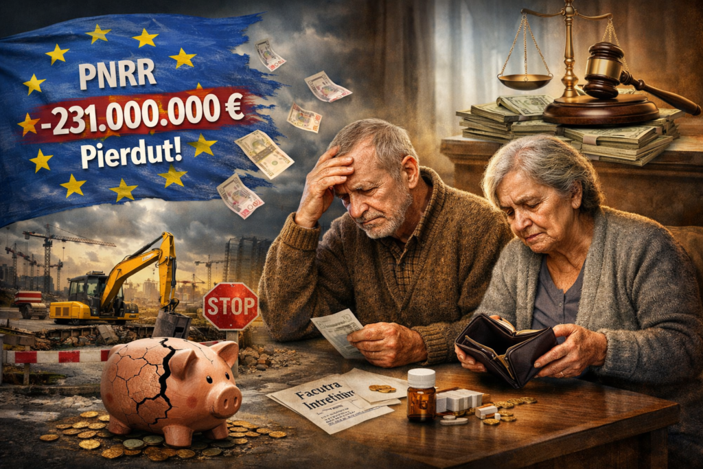 Pensionari Romani care sufera dupa pierderea PNRR (Sursa: Creata de autor)