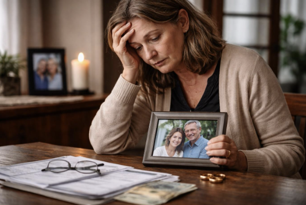 Figură 1 Pensionara care suferă după soț (Sursa: Imagine creata de Autor)