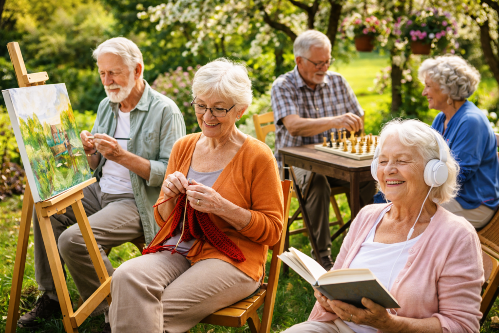 Activitati pentru pensionari (Sursa: imagine creata de autor)