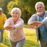 Pensionari la sport (Sursa: Imagine creata de autor)