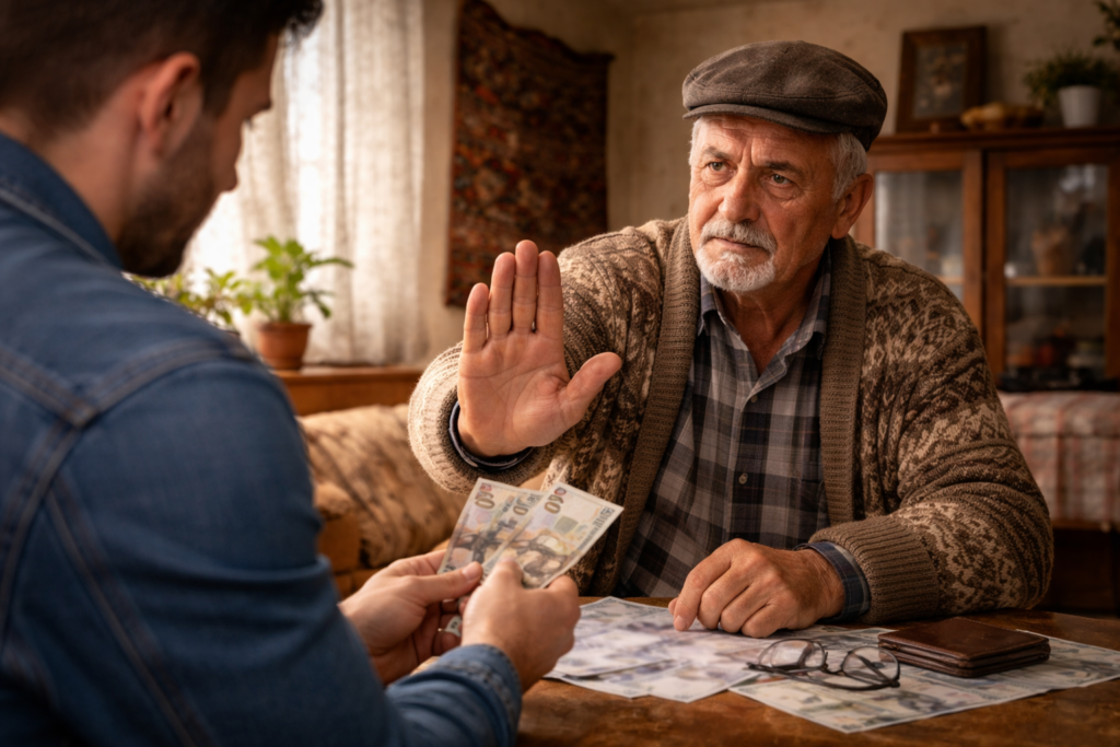 Pensionari tin la buzunar (Sursa: Imagine creata de Autor)