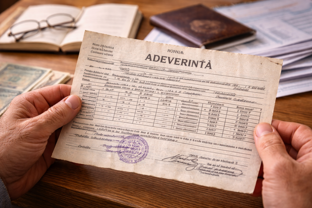 Adeverinta de munca (Sursa: imagine generata cu AI)